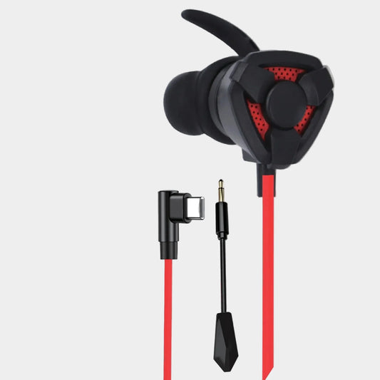Interlink Battle G Prime Gaming Earphones – Wired In-Ear with Flexible Mic & Ear Hooks