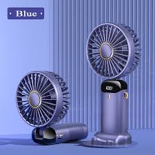 Portable Rechargeable Mini Fan with LED Display