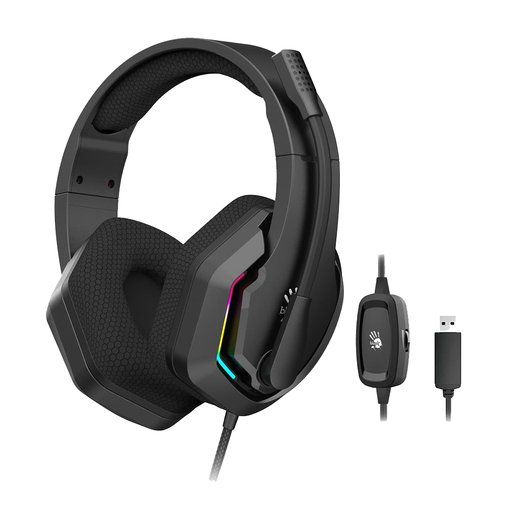 Bloody G260 RGB Gaming Headset – Virtual 7.1 Surround Sound with Noise-Reducing Mic