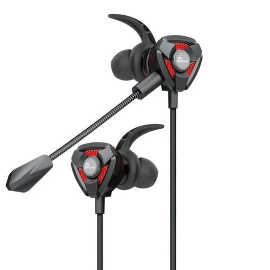 Interlink Battle G Prime Gaming Earphones – Wired In-Ear with Flexible Mic & Ear Hooks