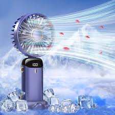 Portable Rechargeable Mini Fan with LED Display