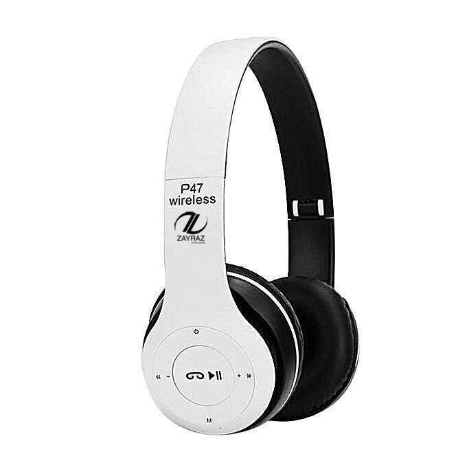 P47 Wireless Bluetooth Headphones – Stereo Sound with Built-in Mic